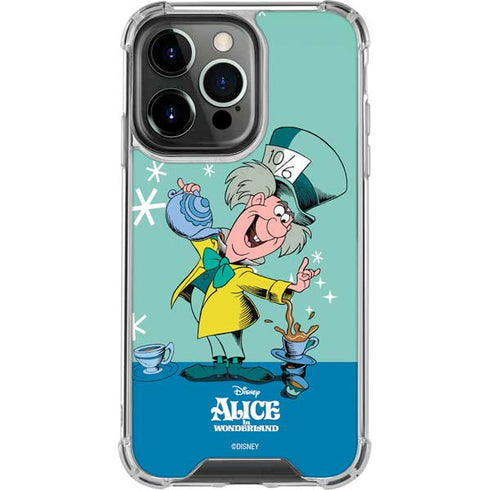 Disney Alice in Wonderland Mad Hatter Tea Party iPhone 14 Pro Clear Case